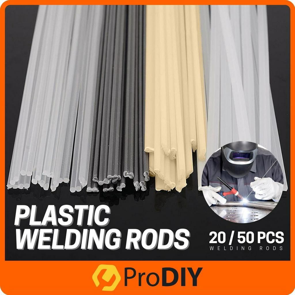 50pcs Plastic Welding Rods PVC ABS PP PE Saldatura Rohi di plastica saldatore saldatura strumento Sticks 200mm Lunghezza 