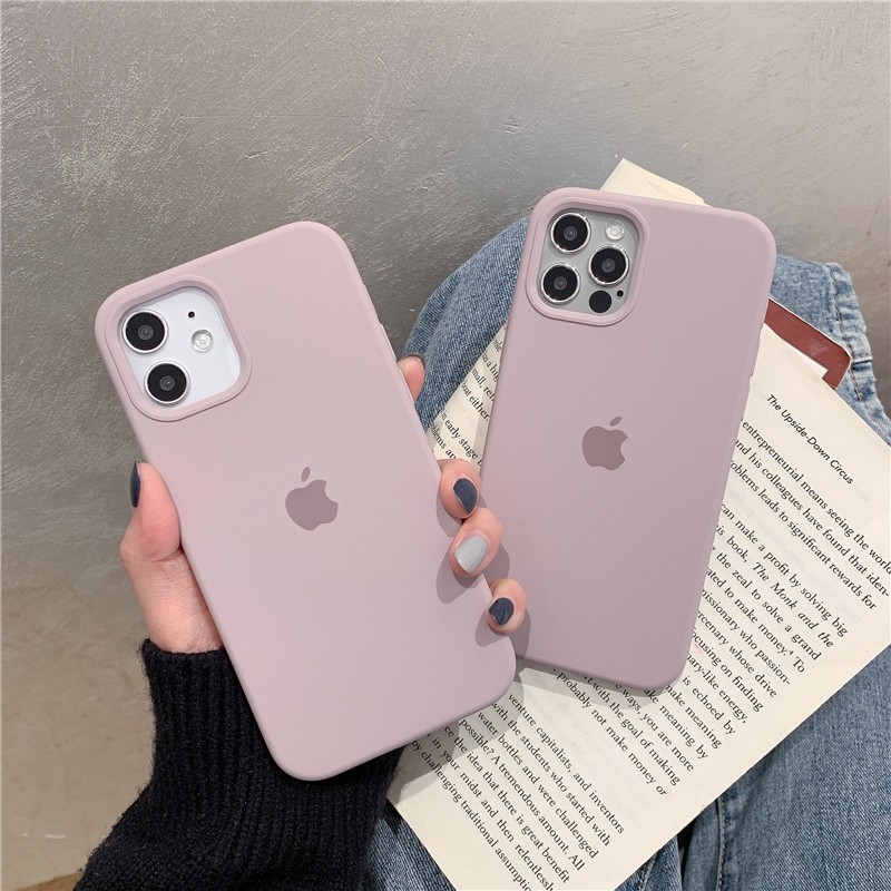 Lavender Purple Full Coverage Iphone 12 12 Pro Max 12mini 11 Pro Max 7 8 Plus X Xs Max Xr 8 Liquid Silicone Phone Case Shopee Singapore