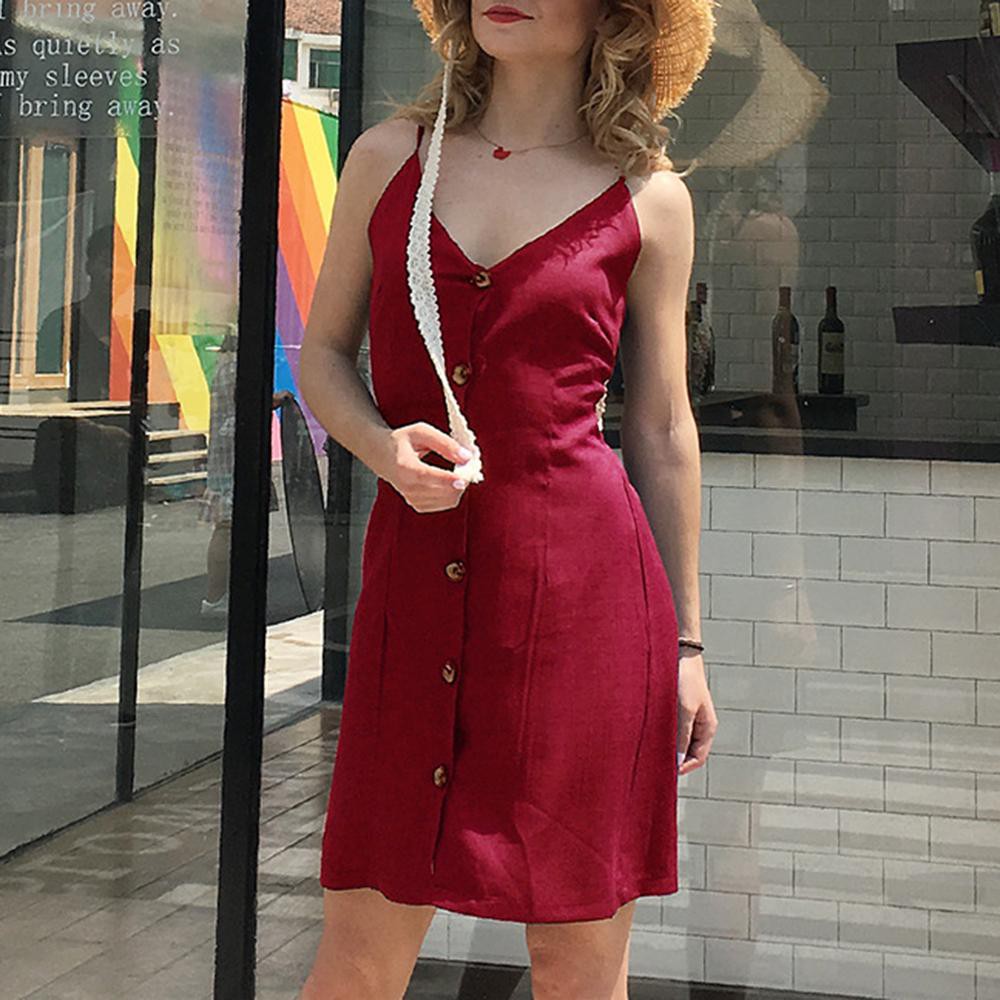 red single piece dress