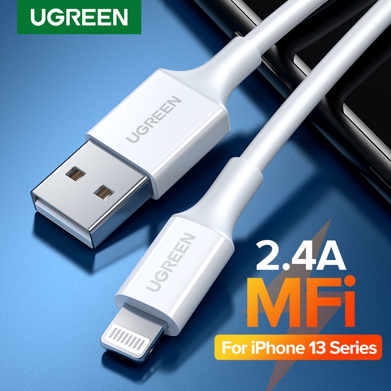 UGREEN Original MFi USB Cable iPhone 14 2.4A Fast Charging USB Charger