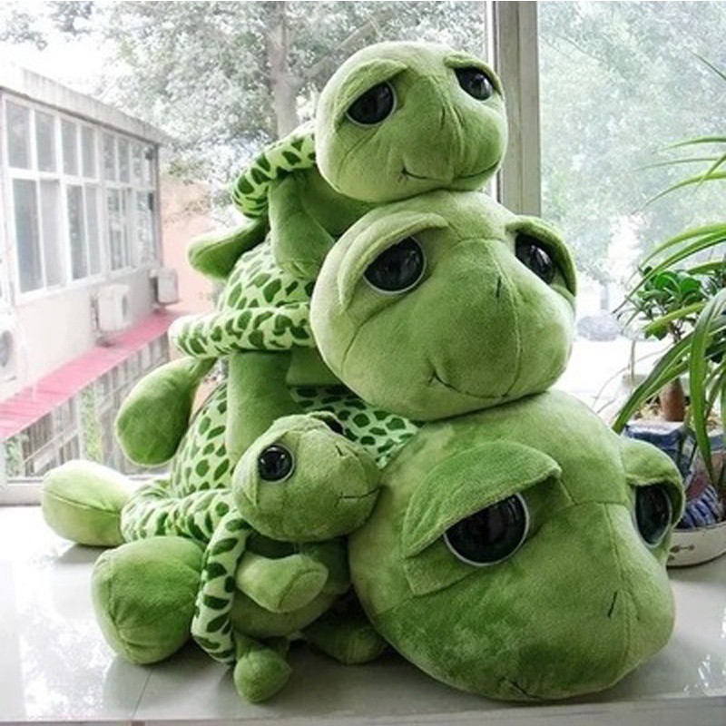 BestCute Big Eyes Green Tortoise Doll Turtle Stuffed Plush Animal Baby Kids  Gift | Shopee Singapore