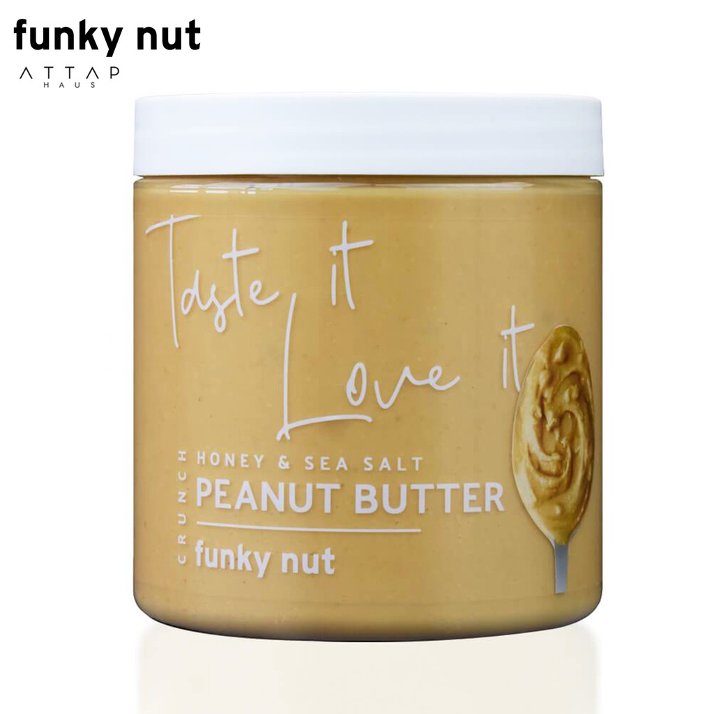 Funky Nut Honey Sea Salt Peanut Butter 265g Vegetarian Real Honey Naturally Sweet No Added Sugars Or Palm Oil Shopee Singapore