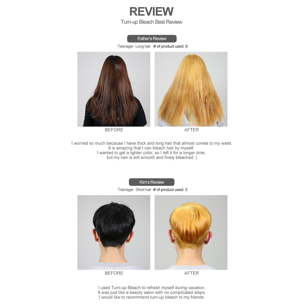 Shop Malaysia April Skin Turn Up Bleach Hair Turn Up Hair Color 30ml 10g Glam Shopee Singapore