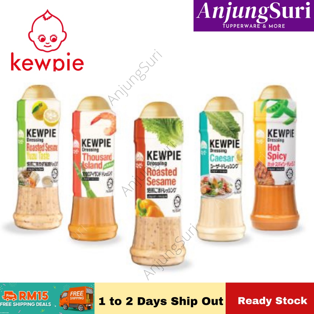 Shop Malaysia Kewpie Healthy Dressing Halal Certified Thousand Island Roasted Sesame Hot Spicy Yuzu Salad Dressing Shopee Singapore