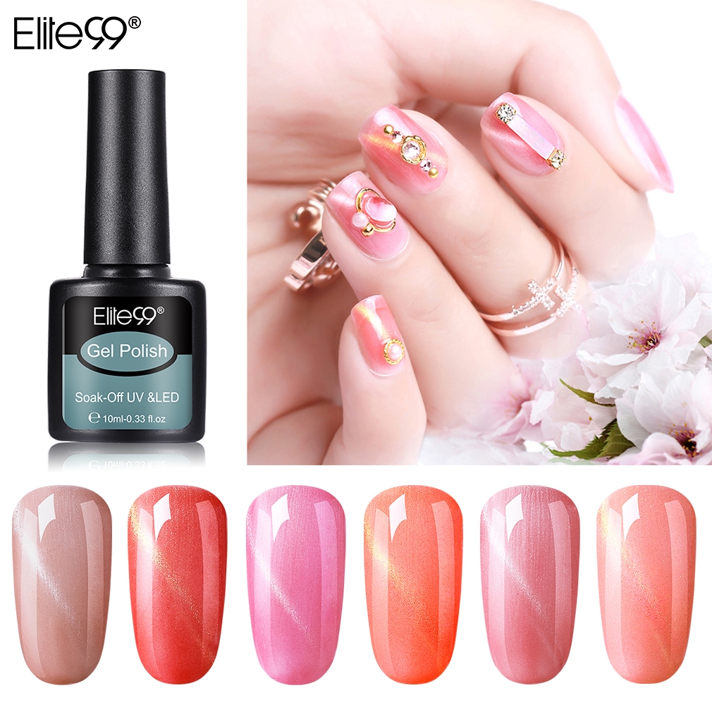 Elite99 10ml Nude Pink Cat Eye Uv Gel Nail Polish Soak Off Magnetic Nail Art Gel Varnish Semi Permanent 3d Manicure Gel Nails Shopee Singapore