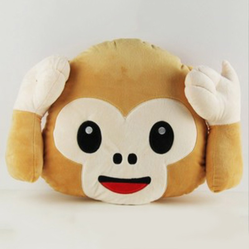 monkey plush pillow