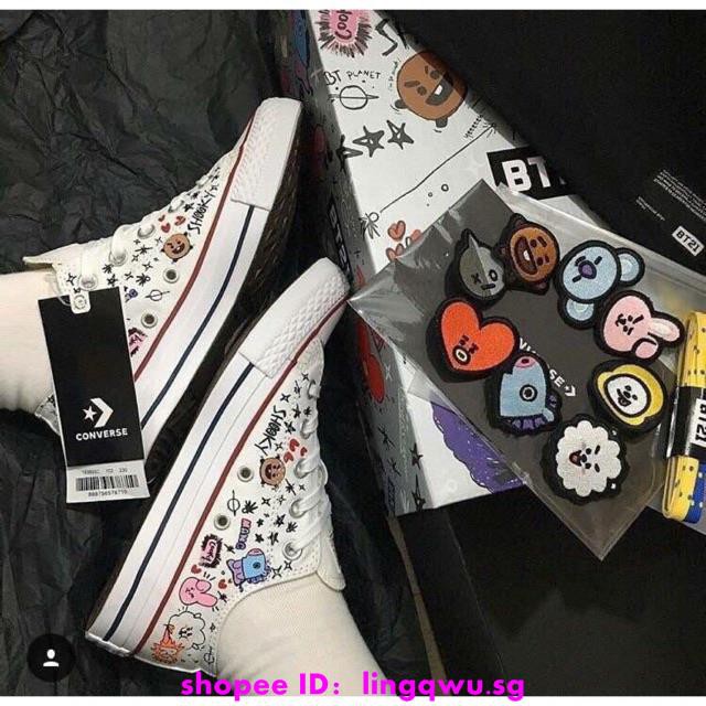 bt21 x converse shoes