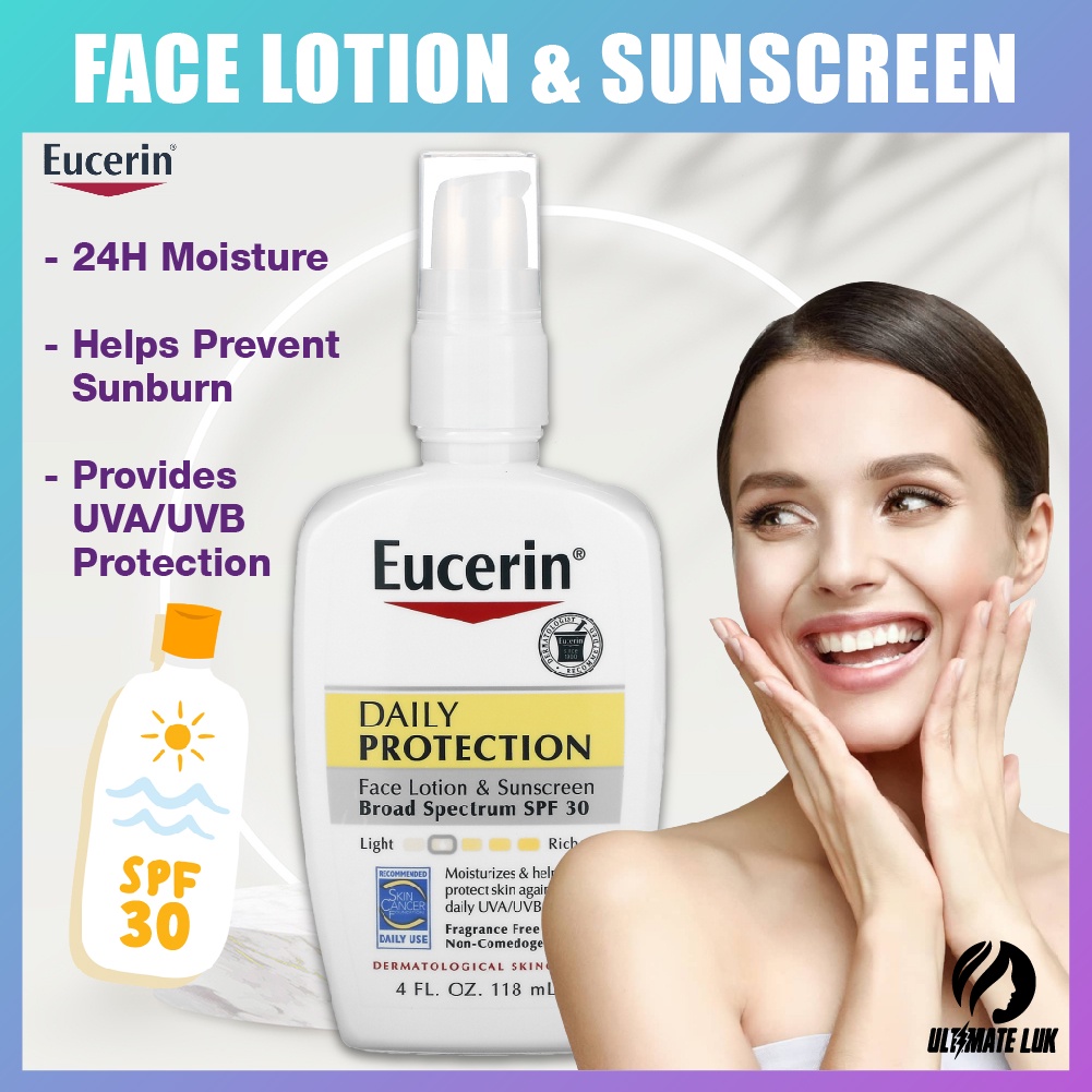Eucerin, Daily Protection Face Lotion & Sunscreen, Mineral Sunscreen