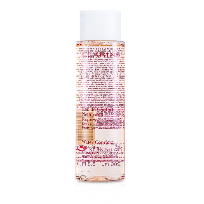 clarins peach water cleanser