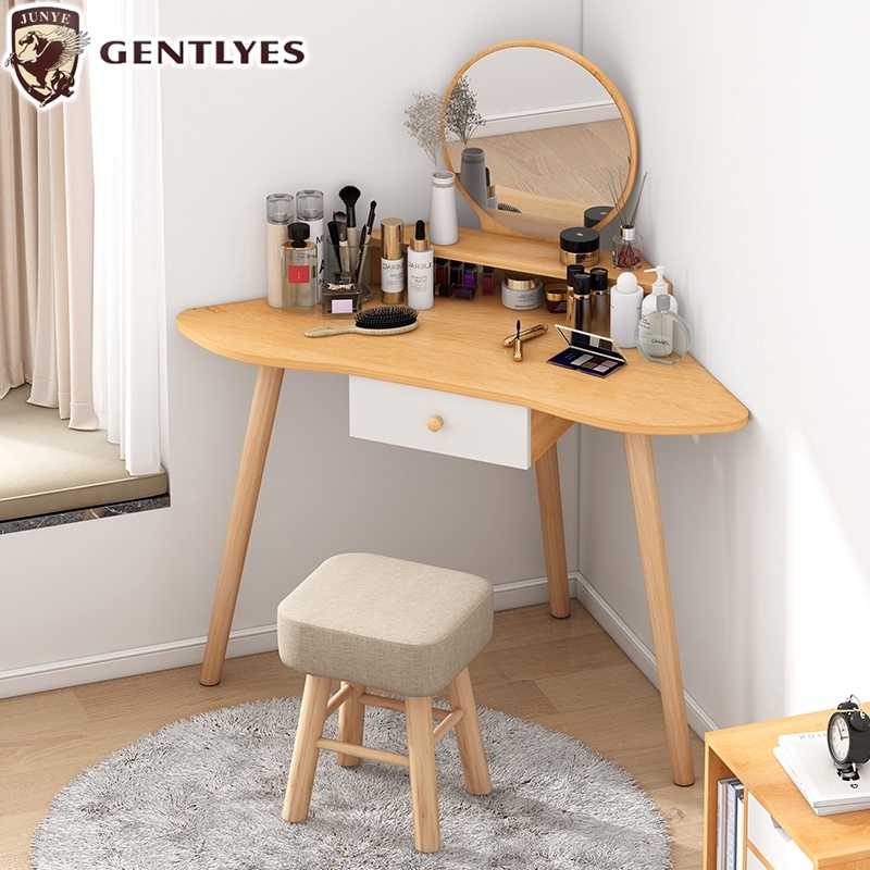 Solid Wood Triangle Dressing Table, Vanity Table Singapore