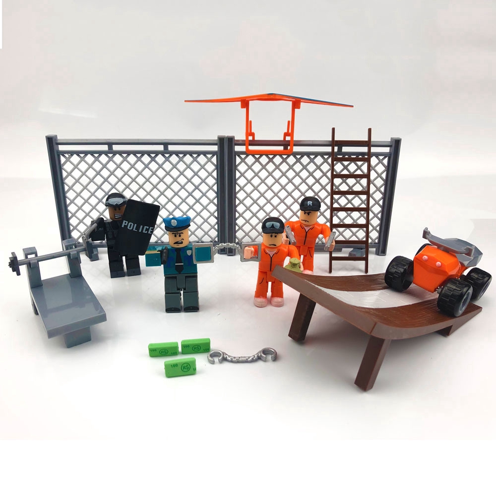 4pcs Set Virtual World Roblox Jailbreak Escape Pvc Action Figure Toy Collection Model Gift Shopee Singapore - roblox jailbreak toys