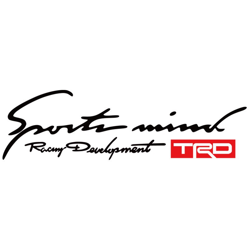 1pc TRD Sports Mind Toyota Racing Development Car Sticker Shopee