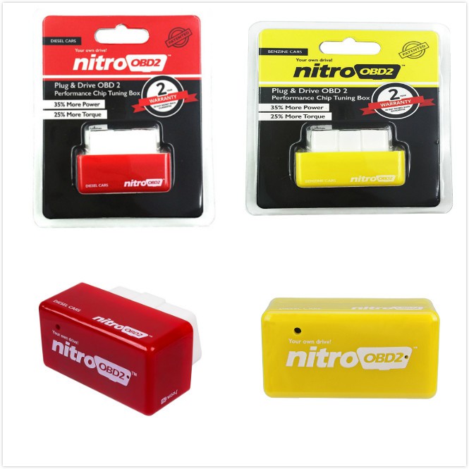 Plug and Drive NitroOBD2 Performance Chip Tuning Box for Benzine Cars Nitro OBD2