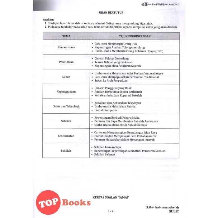 Topbooks Cemerlang Paper Model Pt3 Languages Melayu Examination Shopee Singapore