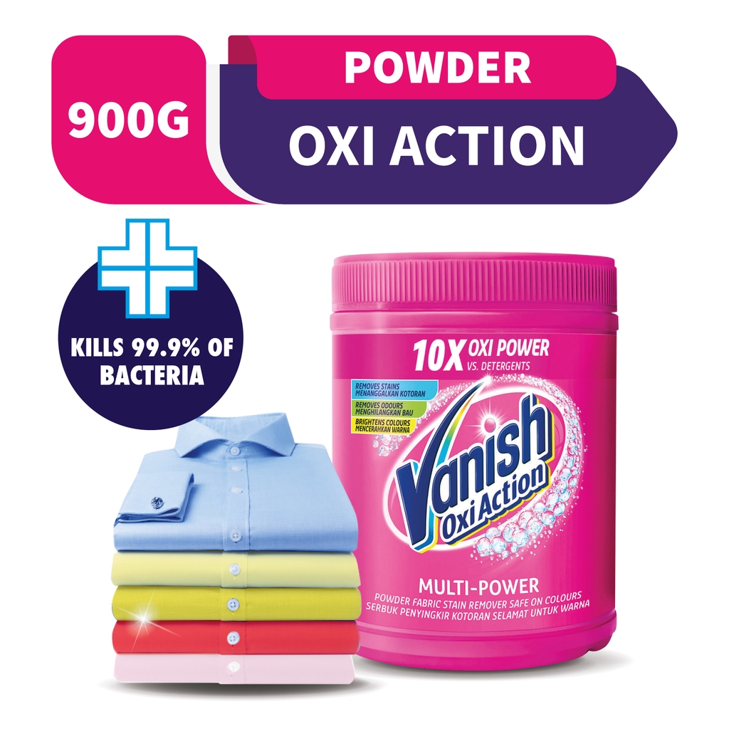 Vanish Power O2 Fabric Laundry Stain Remover 900G | Shopee Singapore