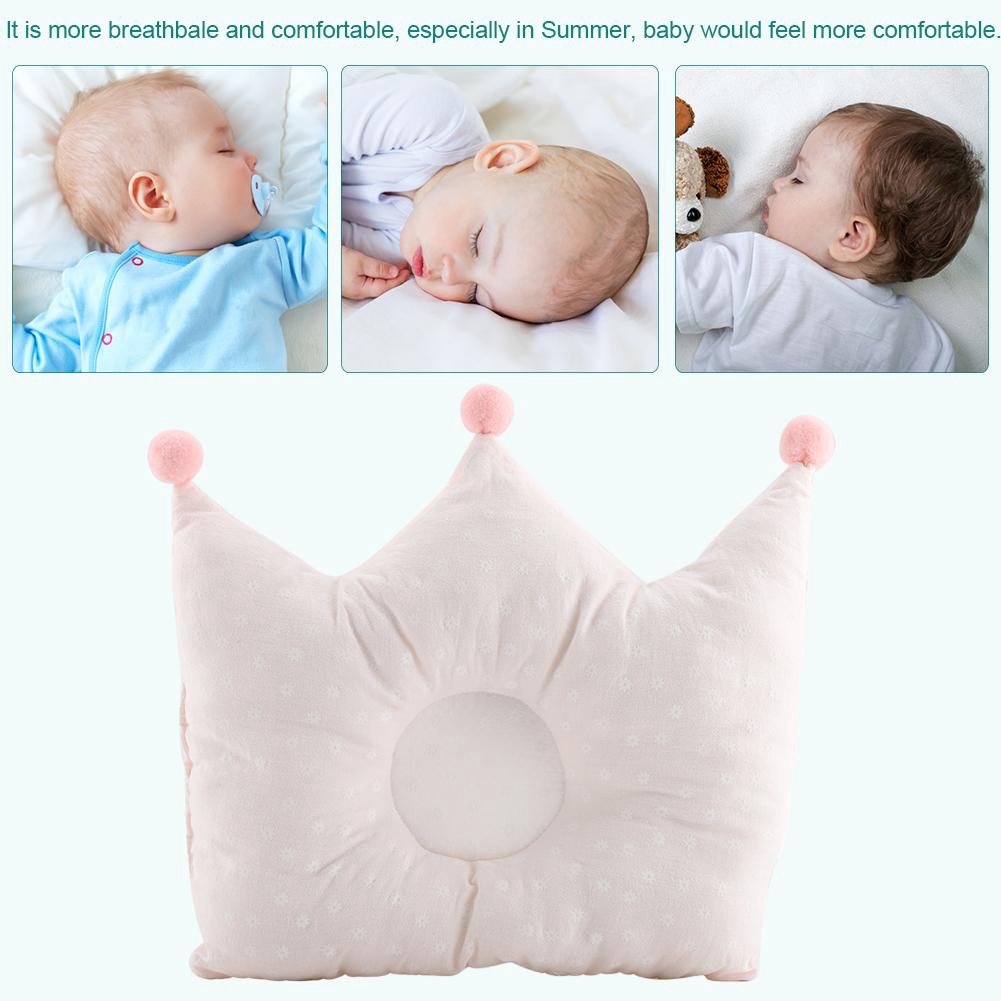 Baby S Crown Pillow Safe Support Sleep Flat Head Pillows Shopee