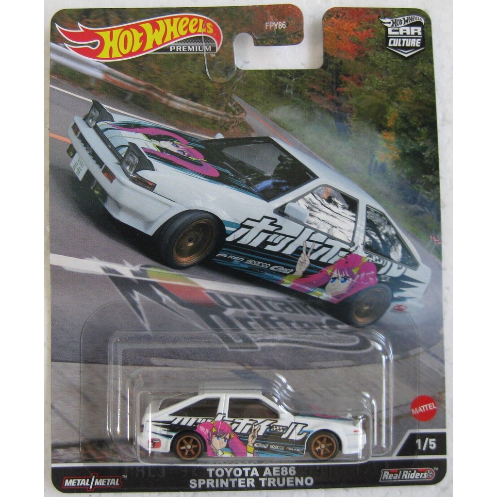 Hot Wheels Premium Toyota Ae Sprinter Trueno Mountain Drifters Car My XXX Hot Girl