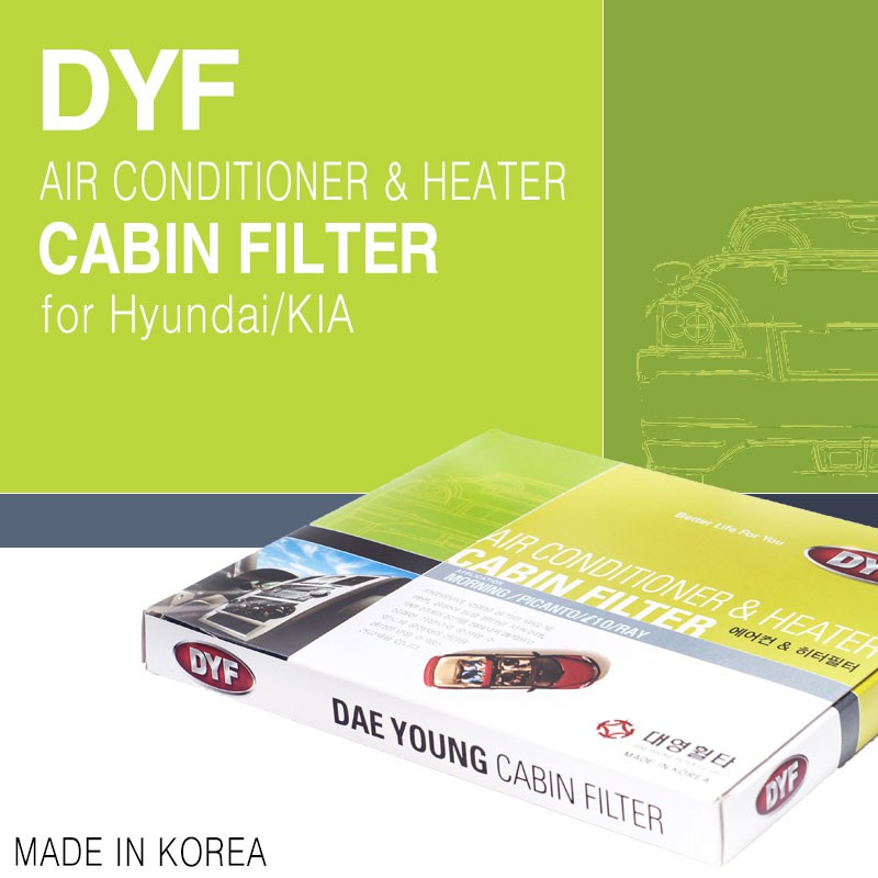 Dyf Cabin Air Filter For Hyundai Kia Shopee Singapore