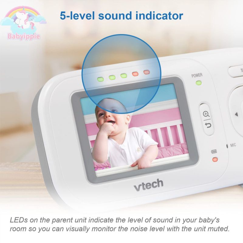 Vtech Digital Video Baby Monitor Vm3 Shopee Singapore