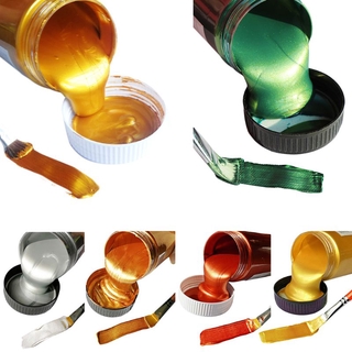 60ml 100ml Gold Paint Metallic Acrylic Painting Waterproof Coloring DIY Hand Clothes Painted Graffiti Pigments