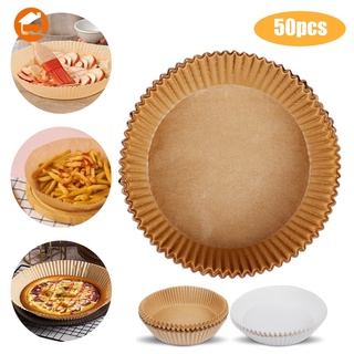 30/50/100Pcs Air Fryer Disposable Paper Household Non-Stick Kitchen French Fries Chicken Baking Oven Oil Absorber Plates #0