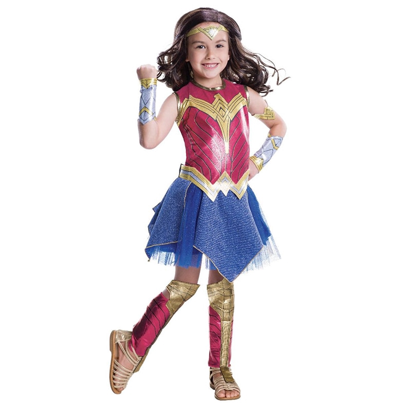 Wonder Woman Costume Girl Dawn Of Justice Wonder Woman Costume Children  Kids Superhero Cosplay Halloween Costume For Kids | Shopee Singapore