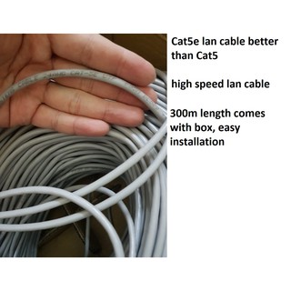 [300m per reel] CAT5E 1Gbps Ethernet Internet RJ45 Cable Lan Cable Router Network Switch CAT6 box
