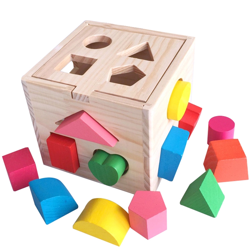 wooden shape sorter toy