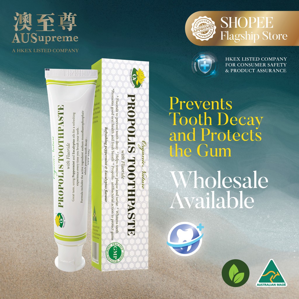Propolis Toothpaste Made with Propolis extract, refreshing peppermint