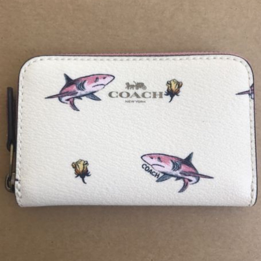 coach shark coin purse