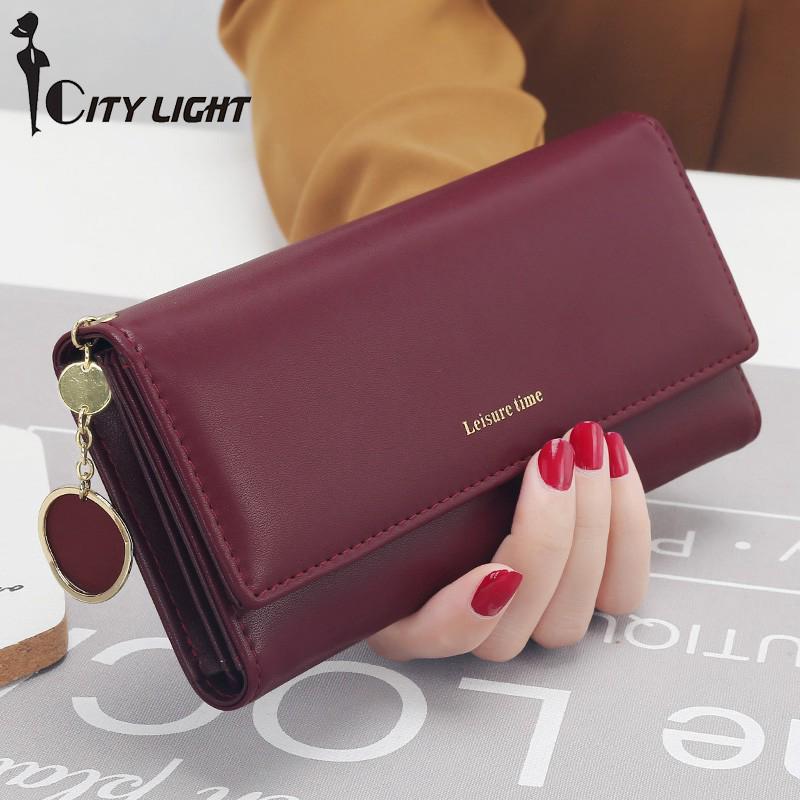 Image of Fashion Women Wallets Long Multi-functional wallet Purse Fresh Female Card Holder