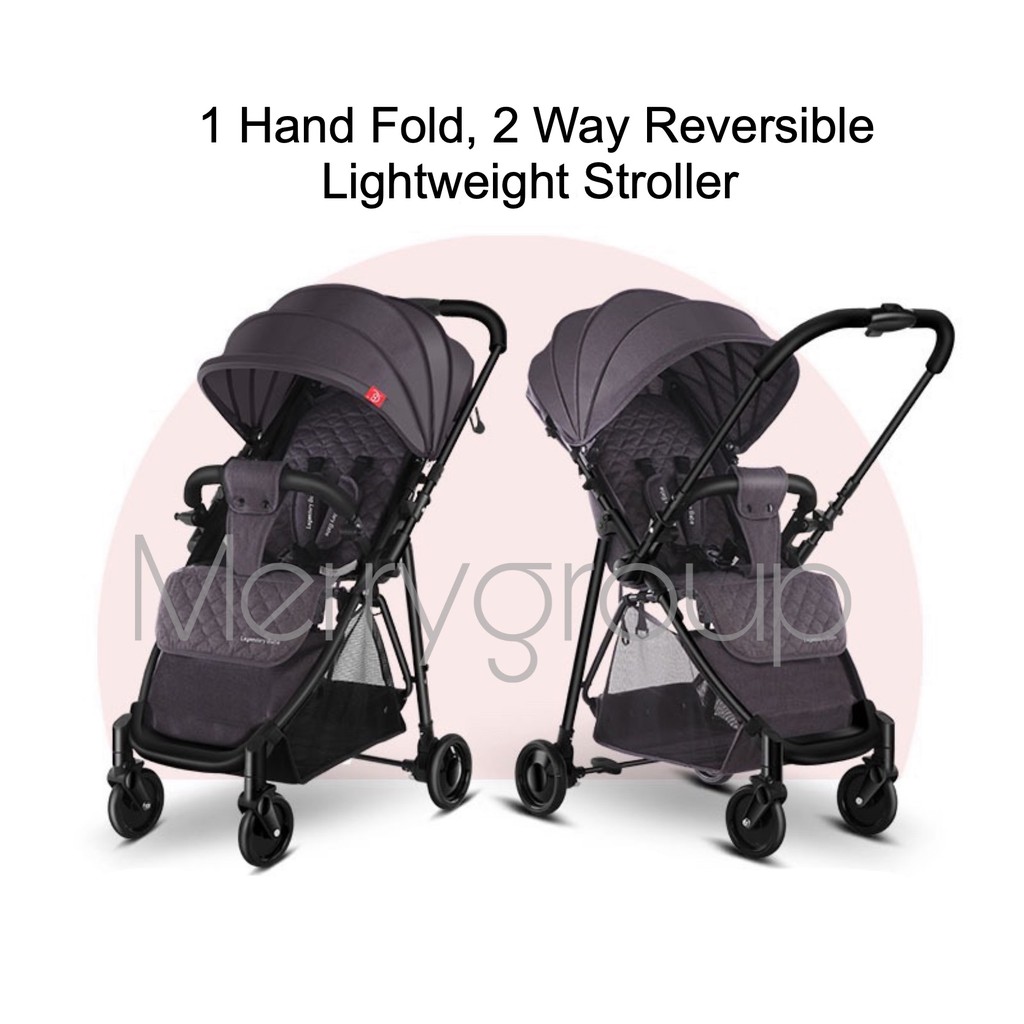 one hand fold stroller