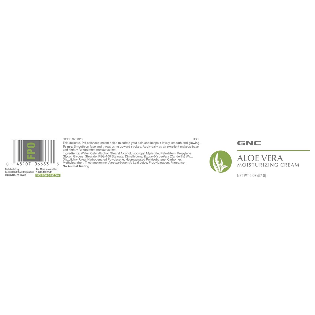 gnc aloe vera cream