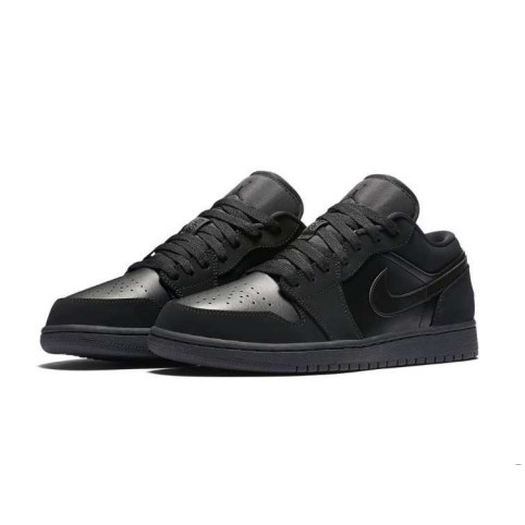 all black air jordan 1 low