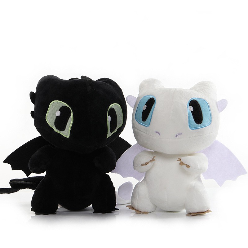 toothless and light fury plush