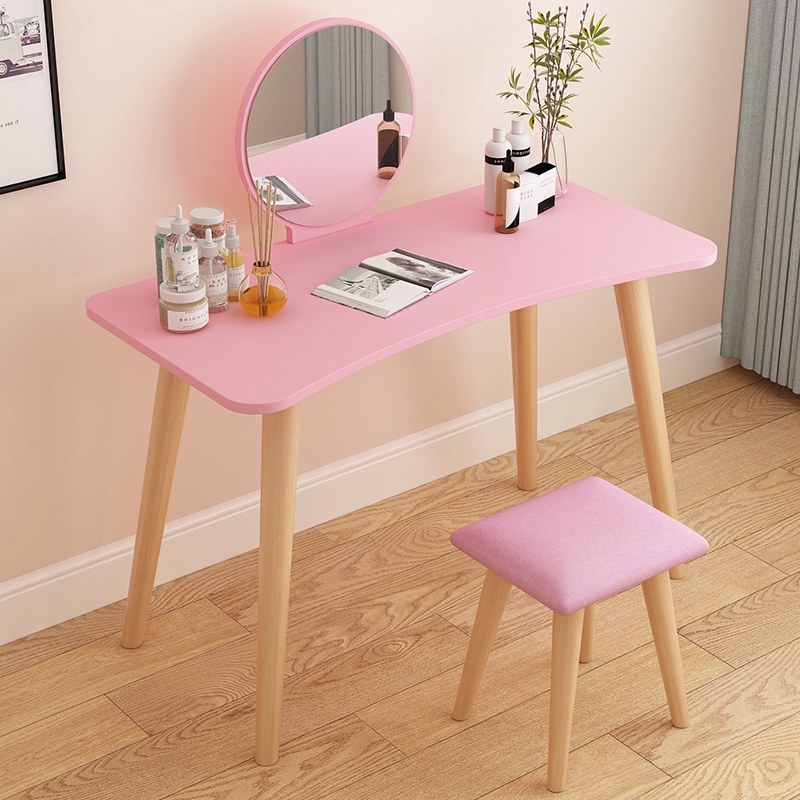 Nordic dressing table with mirror bedroom small apartment