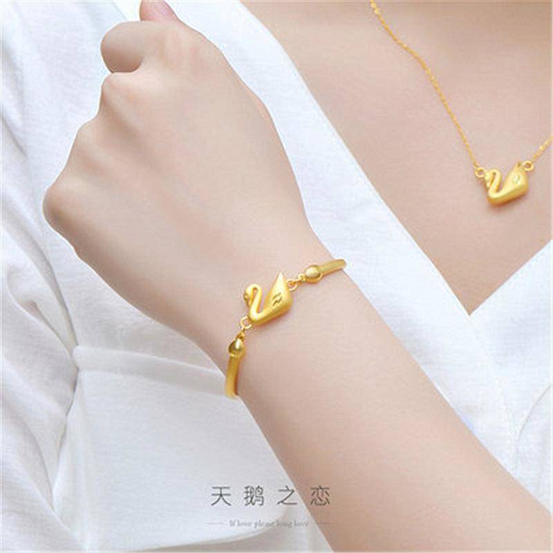 Vietnam Pasir Emas Gelang Emas Perhiasan Gelang Angsa Biru Sedikit Gelang Wanita Emas Gelang Wanita Gelang Emas Singapore