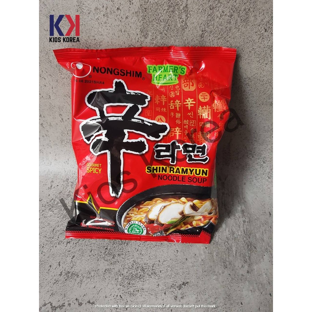 Nongshim Shin Ramyeon Spicy Mushroom Korean Ramyun Ramen Instant