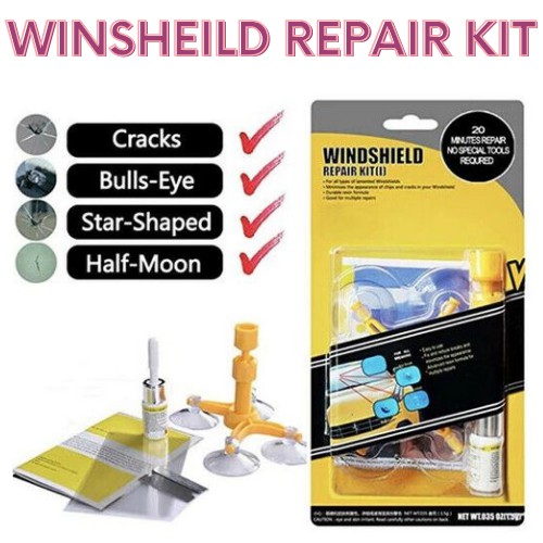 Windshield Repair DIY Window Glass Windscreen Crack Repair Tool Kit