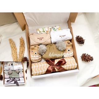 Hampers New Born Baby Boy/Girl Jumper Hat Pompom Baby Prewalker Swaddle Gift Gift Set Baby