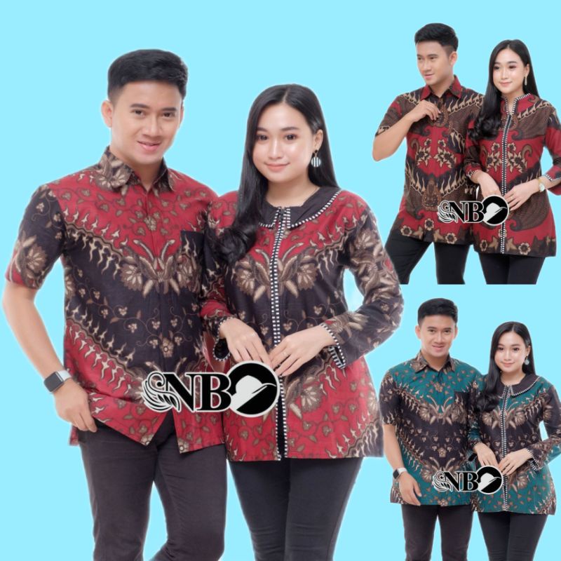 Mursyid Official Batik Couple Office Modern Couple Batik Teacher 