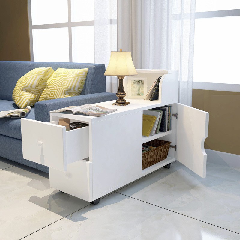 Sofa Side Sofa Side Cabinet Side Table Coffee Table With Drawer Storage Storage Small Bedroom Double Open Locker Shopee Singapore