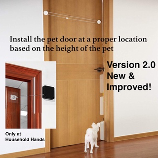 [SG seller 🇸🇬] Upgraded V2.0 Pet dog cat door opener entry exit open/automatic door/no drill/bathroom toilet access