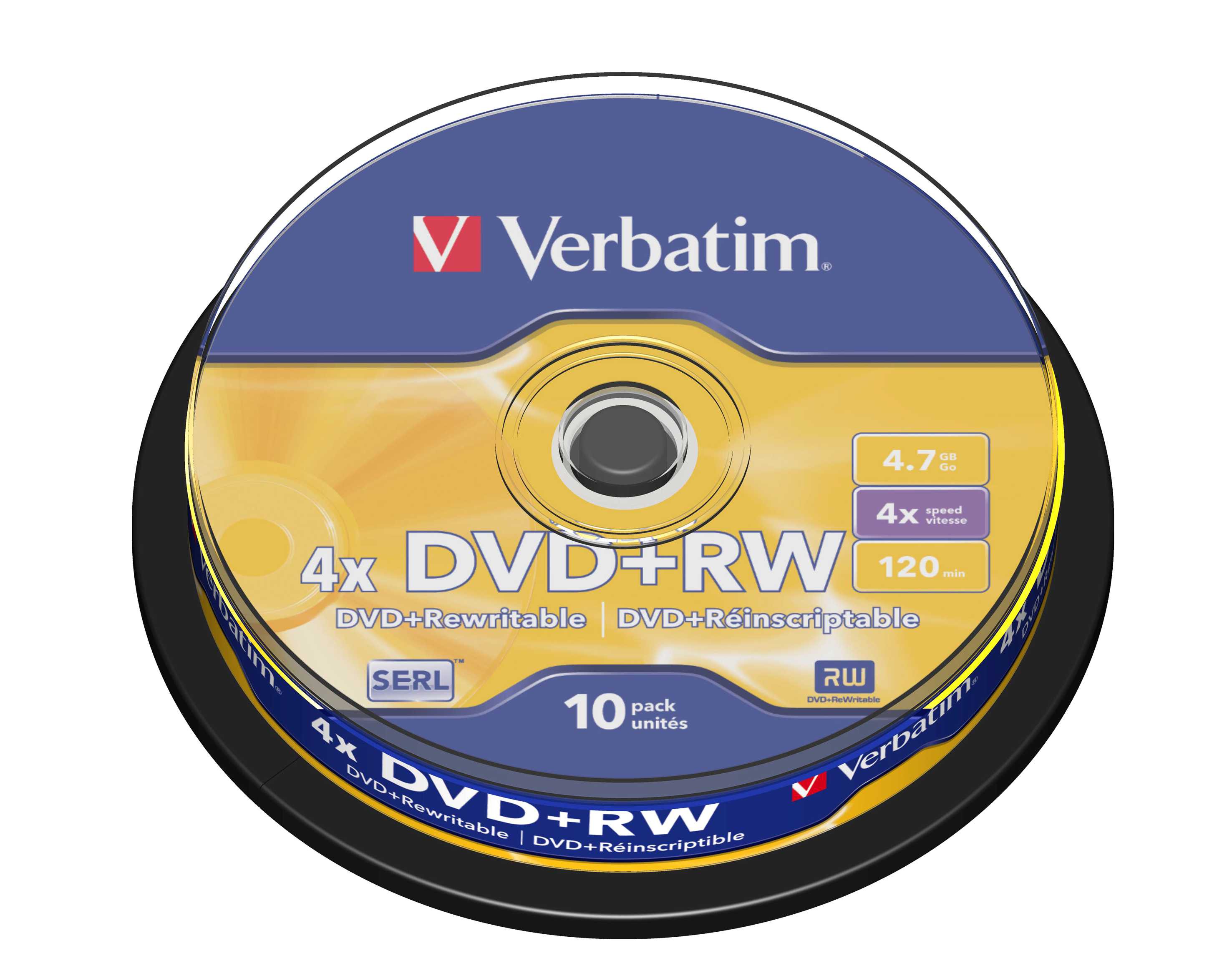 Verbatim Dvd Rw 4 7gb Go 4x 10 Pack 43488 Shopee Singapore