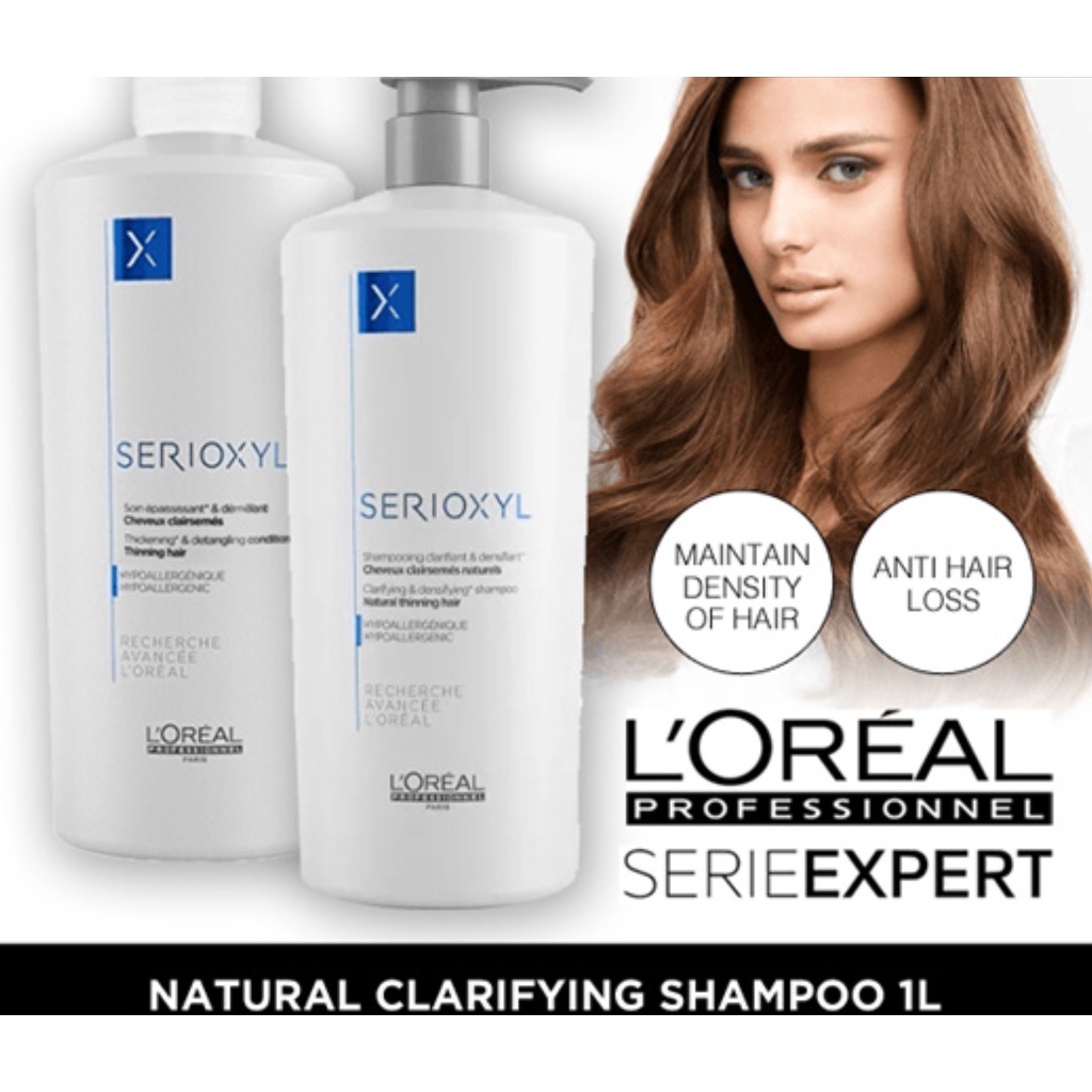 Loreal Serioxyl Natural / Coloured Thinning Hair Shampoo 1000ML