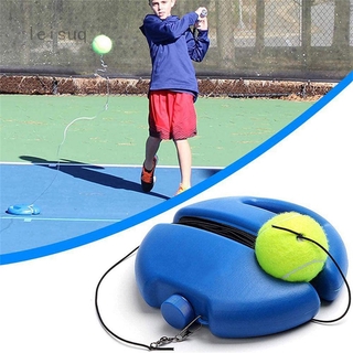Automatic Rebound and Anti-Winding Rubber Band Tennis Trainer with Anti-Skid Layer at The Bottom to Practice Different Shots Basic Training Device with Rope 