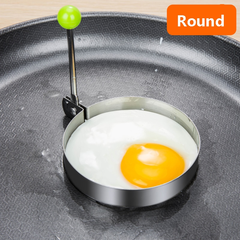 Stainless Steels Egg Ring 2 Pcs Non-Stick Round Egg Cooking Rings Egg Cooking Rings Egg Pancake Shaper Omelette Mold Mould Frying Egg Cooking Tools Kitchen Accessories Gadget Rings 