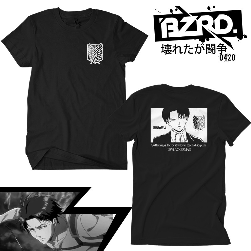 attack on titan levi t shirt