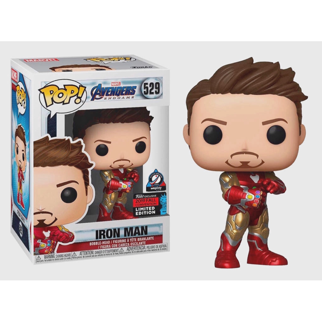 funko pop iron man with gauntlet