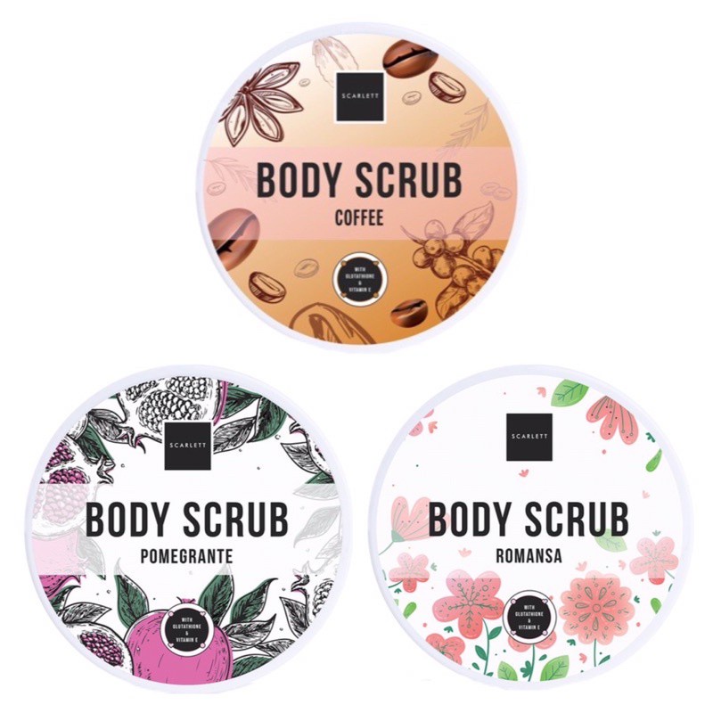 Romansa 250 Ml Scarlett Body Scrub Shopee Singapore
